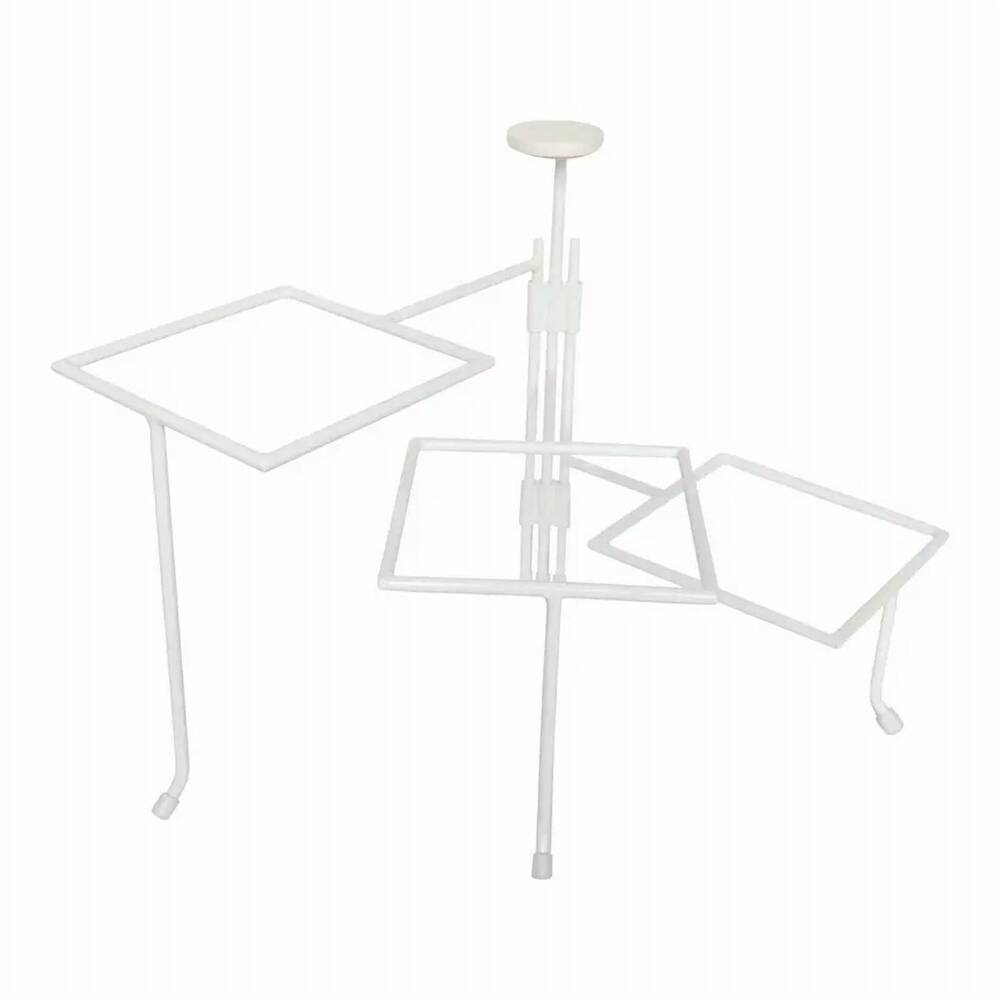 NEW NORA FLEMING triple tier square stand in white